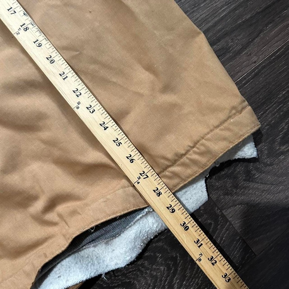 Vintage 80s men's distressed tan button up hunting jacket - Picture 4 of 5